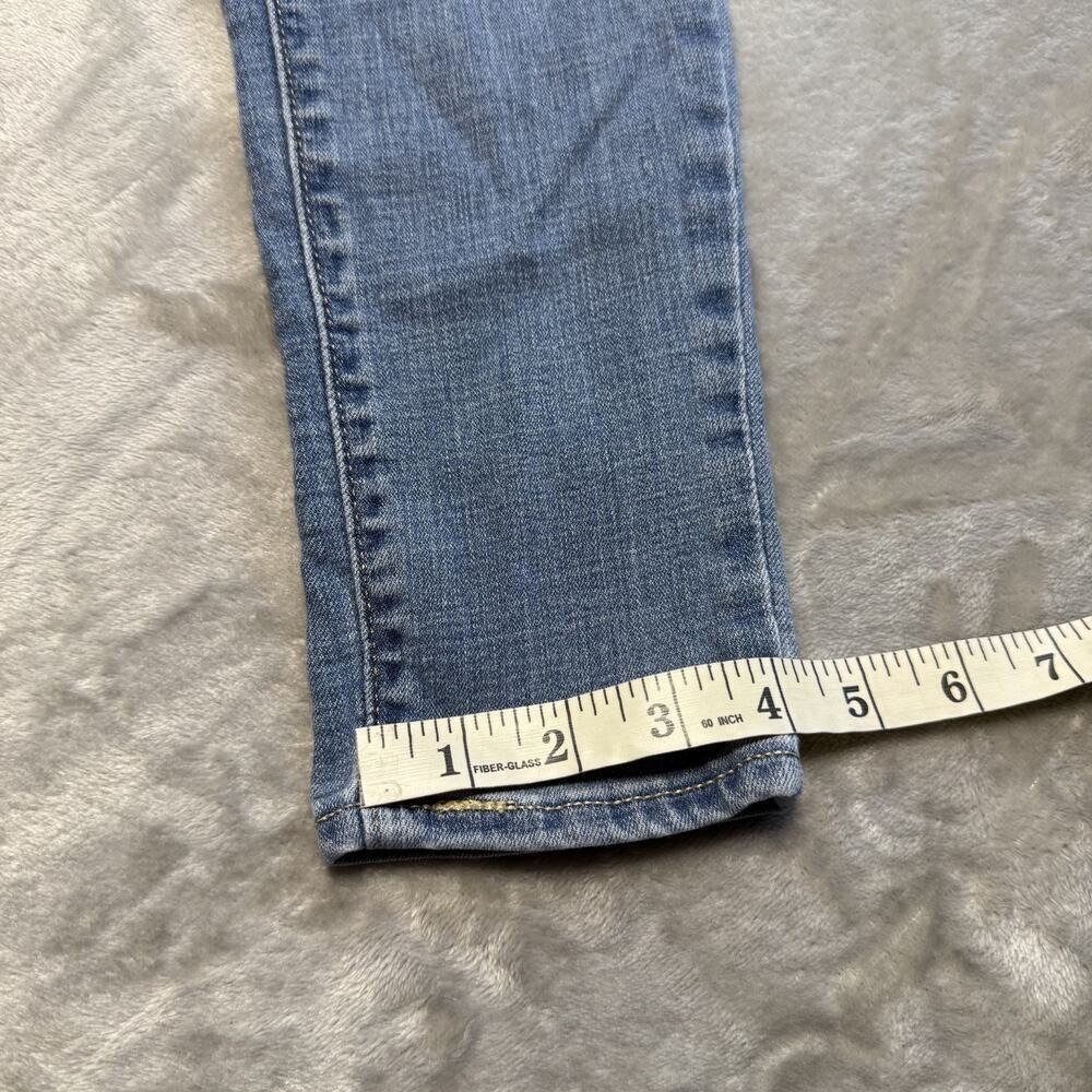 Levi's 721 Jeans Womens 28 x 28 Denim Blue High Rise Skinny Distressed Stretchy - Picture 2 of 13